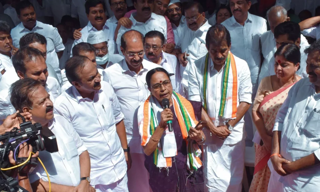 Aisha Potty joins Congress