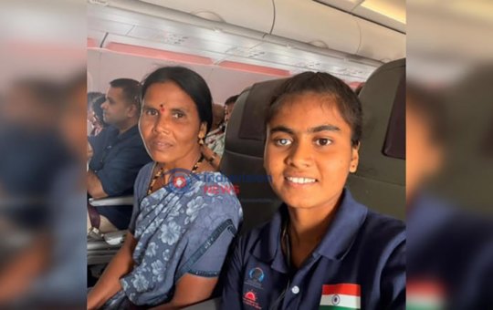 Captain Deepika Mother First Flight
