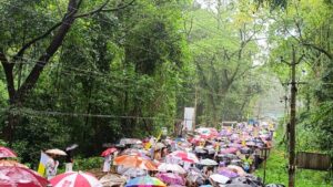 NH 85 Construction Protest