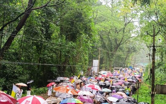 NH 85 Construction Protest